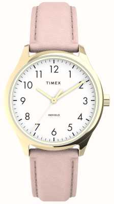 Timex ウィメンズ |簡単なリーダー |ピンクストラップ TW2V25200