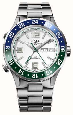Ball Watch Company ロードマスター マリン GMT ブルー/グリーンベゼル ホワイトダイヤル DG3030B-S9CJ-WH