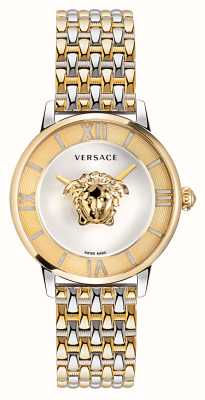 Versace ラ・メドゥーサ | ラ・メドゥーサシルバーダイヤル |ツートーンのスチールストラップ VE2R00222