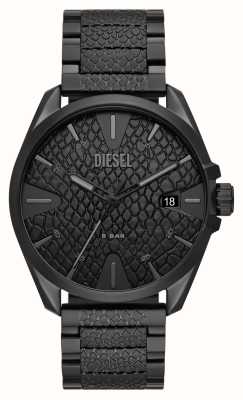 Diesel メンズMS9 |ブラックダイヤル |ブラックステンレススチールブレスレット DZ2161