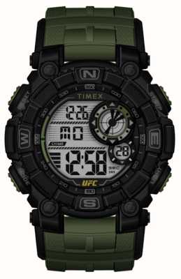 Timex x UFC 償還デジタル/グリーンラバー TW5M53900