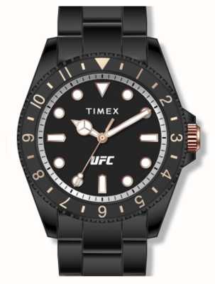Timex x UFC デビュー ブラック ダイヤル / ブラック pvd ステンレス スティール TW2V56800