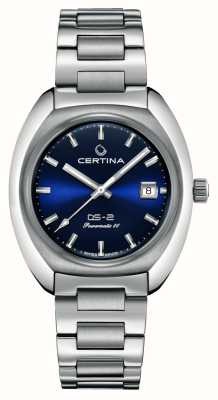 Certina Ds-2 |自動 |ブルーダイヤル |ステンレススチールブレスレット C0244071104101