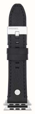 Diesel Apple Watch ストラップ (42/44/45mm) ブラックレザー DSS0001