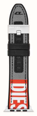Diesel Apple Watch ストラップ (42/44/45mm) グレーナイロン DSS0006