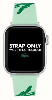 Lacoste Apple Watch ストラップ (38/40mm) クロコダイルプリント グリーンシリコン 2050019