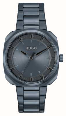 HUGO メンズ #甲高い |ブルーダイヤル |ブルーのステンレススチールブレスレット 1530310