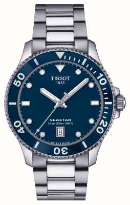 Tissot シースター1000 | 40mm |ブルーダイヤル |ステンレススチールのブレスレット T1204101104100