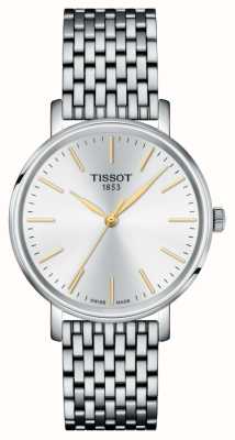 Tissot エブリタイム クオーツ レディ (34mm) シルバー文字盤/ステンレススチールブレスレット T1432101101101
