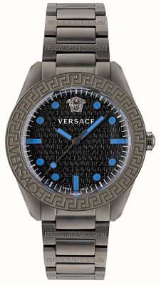 Versace グレカドーム (42mm) ブラックダイヤル/ダークグレーPVDステンレススチール VE2T00622