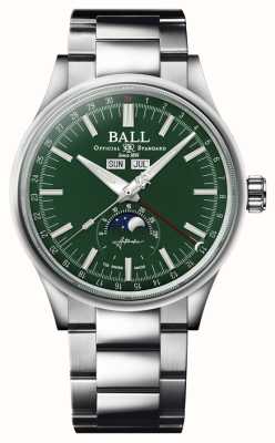 Ball Watch Company エンジニアⅡムーンカレンダー | 40mm |限定版 |グリーンダイヤル |ステンレススチールブレスレット NM3016C-S1J-GR