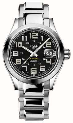 Ball Watch Company エンジニア m パイオニア | 40mm |限定版 |ブラックダイヤル |ステンレス スチール ブレスレット |レインボーチューブ NM9032C-S2C-BK2