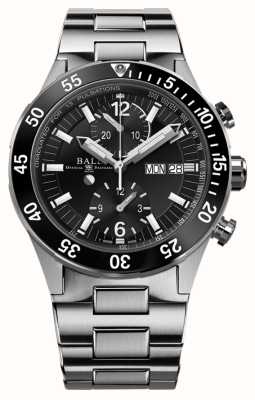 Ball Watch Company ロードマスター レスキュー クロノグラフ | 41mm |限定版 |ブラックダイヤル |ステンレススチールブレスレット DC3030C-S-BK