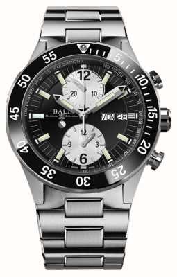 Ball Watch Company ロードマスター レスキュー クロノグラフ | 41mm |限定版|ブラックダイヤル |ステンレススチールブレスレット DC3030C-S-BKWH
