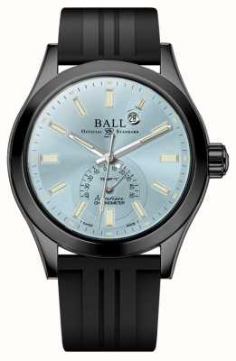 Ball Watch Company エンジニア iii 耐久性 1917 tmt |アイスブルー文字盤 |黒のラバーストラップ NT2222C-P4C-IBEC