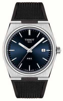 Tissot Prx クォーツ (40mm) ブルー文字盤/ブラックラバー T1374101704100