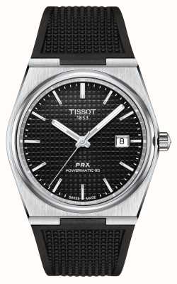 Tissot PRX パワーマチック 80 (40mm) ブラックダイヤル/ブラックラバー T1374071705100