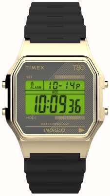 Timex タイメックス 80 デジタルダイヤル/ブラック樹脂ストラップ TW2V41000