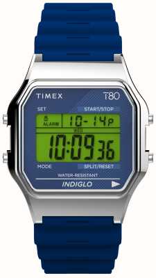 Timex 80ブルーデジタルダイヤル/ブルー樹脂ストラップ TW2V41200