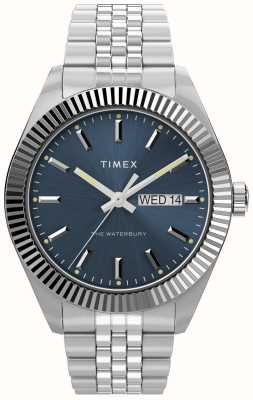 Timex メンズ ウォーターベリー (41mm) ブルー文字盤/ステンレススチール ブレスレット TW2V46000