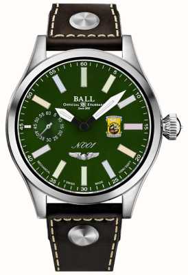 Ball Watch Company エンジニア マスター ii ドゥーリトル レイダース (46mm) グリーン ダイヤル レインボー マーカー/ブラウン レザー ストラップ NM2638C-L1-GR