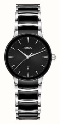RADO セントリックス クォーツ (30.5mm) ブラック文字盤 / ブラック ハイテク セラミック & ステンレススチール R30026152
