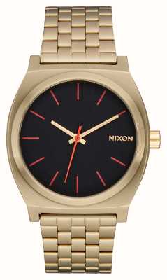 Nixon タイム テラー (37mm) ブラック ダイヤル / ゴールドトーン ステンレススチール ブレスレット A045-5164-00