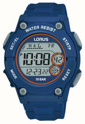 Lorus デジタルマルチファンクション 100m (42mm) デジタルダイヤル/ダークブルーシリコン R2331PX9
