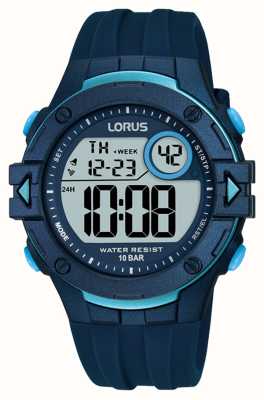 Lorus デジタルマルチファンクション 100m (40mm) デジタルダイヤル/ダークブルーシリコン R2325PX9