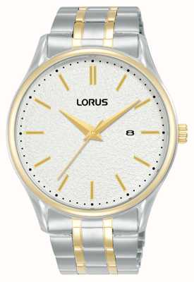 Lorus クラシックデイト（42mm）ホワイトダイヤル/ツートーンステンレススチール RH932QX9