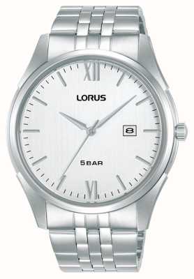 Lorus クラシックデイト（42mm）ホワイトヘアライン文字盤/ステンレススチール RH987PX9