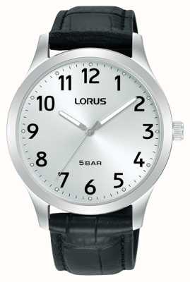 Lorus クラシッククォーツ（40mm）ホワイトサンレイダイヤル/ブラックレザー RRX07JX9