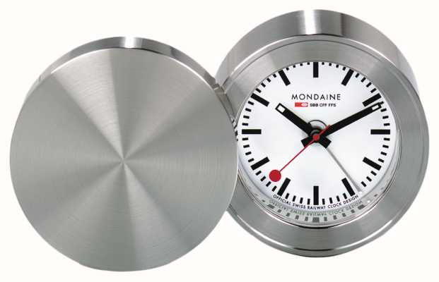 Mondaine 旅行用目覚まし時計（50mm）ホワイト文字盤 MSM.64410