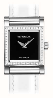 Herbelin アンタレス ウォッチ ケース - ブラック ダイヤル / ダイヤモンドセット ステンレス スチール ケースのみ H17144AP52Y04