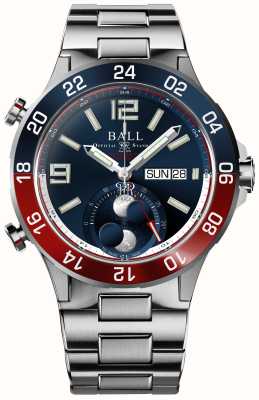 Ball Watch Company ロードマスター マリン GMT ムーンフェイズ (42mm) ブルー文字盤/チタン & ステンレススチール ブレスレット DG3220A-S1CJ-BE