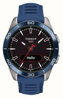 Tissot T-Touch コネクトスポーツソーラーチタン(43.75mm) ブラック文字盤/ブルーシリコンストラップ T1534204705101