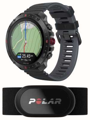 Polar Grit x2 pro プレミアム GPS スマート スポーツ ウォッチ ブラック H10 センサー付き (S-L) 900110286