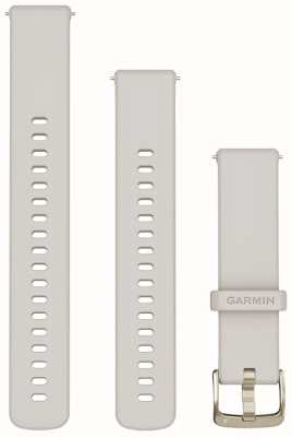 Garmin クイックリリースバンド (18mm) アイボリーシリコンソフトゴールドハードウェア 010-13256-04