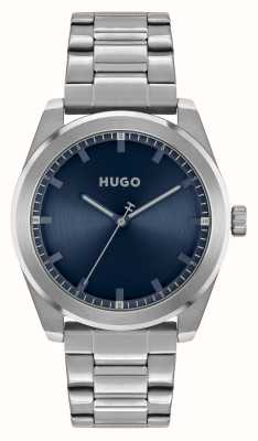 HUGO メンズ #bright (42mm) ブルーダイヤル / ステンレススチールブレスレット 1530361