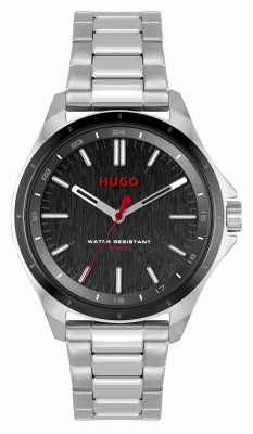 HUGO メンズ #コンプリート (42mm) ブラック ダイヤル / ステンレス スチール ブレスレット 1530323