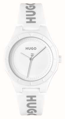 HUGO レディース #lit (36mm) ホワイト文字盤 / ホワイトシリコンストラップ 1540165