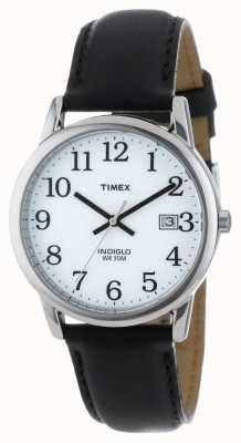 Timex メンズホワイトブラックイージーリーダーウォッチ T2H281