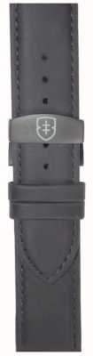 Elliot Brown メンズ 22mm ブラック マット レザー デプロイアント ストラップのみ STR-L10