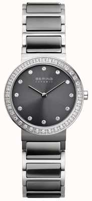 Bering 女の子はシルバー古典的なスリムセラミックをブラシ 10729-703