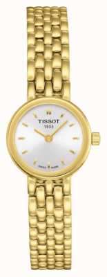 Tissot 女性の素敵な金メッキブレスレットメッキシルバーダイヤル T0580093303100