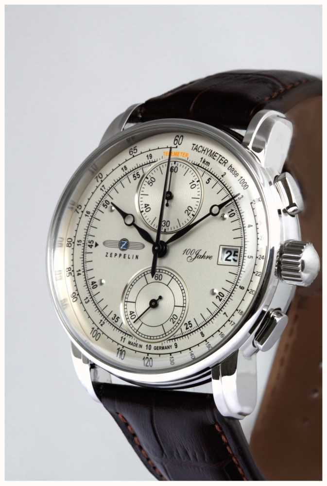 ツェッペリン ZEPPELIN クロノグラフ 8670-3メンズ - 腕時計(アナログ)