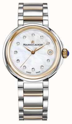 Maurice Lacroix 女性のフィアバマザーオブパールダイヤルツートンブレスレット FA1007-PVP13-170-1