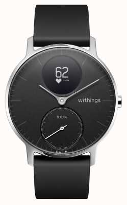 Withings スチールhr36mmブラックシリコンストラップ HWA03B-36BLACK-ALL-INTER