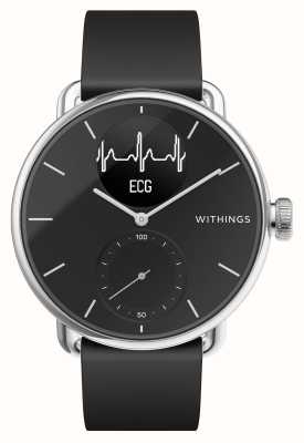Withings Scanwatch38mmブラック-心電図付きハイブリッドスマートウォッチ HWA09-MODEL 2-ALL-INT