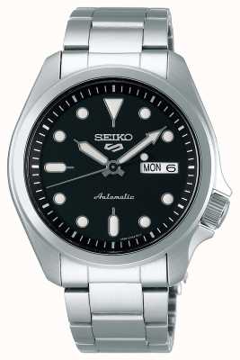 Seiko メンズ5スポーツ自動巻き時計|黒の文字盤 SRPE55K1